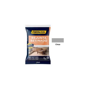 Rejunte Resinado Porcelanato Cinza 5,0 Kg - Fortaleza