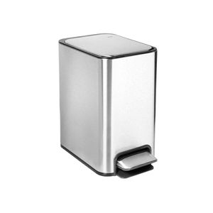 Docolflat Inox Escovado  Lixeira Piso 7l - Docol