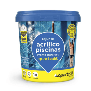 Rejunte Acrilico  P/ Piscina Verde Floresta 1kg - Quartzolit