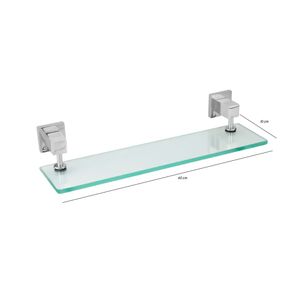 Porta Shampoo Quadrato Chrome - Levo