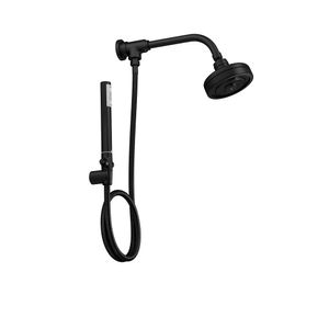 Ducha Manual Acqua Plus Black Noir Chuveiro Kit+desv Flex Pvc - Deca