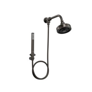 Kit Chueviro Ducha Manial Acqua Plus Dark Antracite C/ Desv Flex Pvc - Deca