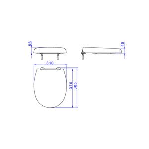 Assento Termofixo Easy Clean Slow Close Studio Kids Branco Api 166 17 - Deca
