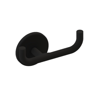 Cabide Duplo Round Preto Fosco - Crismoe