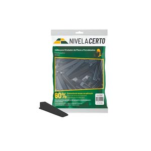 Nivela Certo Cunha Top (larga) - Pacote 250 Pcs - Multicerto