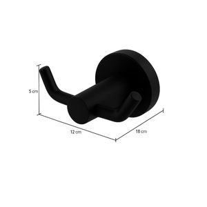 Cabide Duplo Orbita Black  - Levo