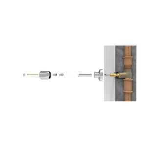 Prolongador P/ Registro Abs Cromado Deca 20mm - Blukit