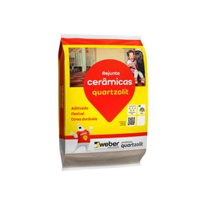 Rejunte Ceramicas (flexivel) Cinza Artico 1kg - Quartzolit
