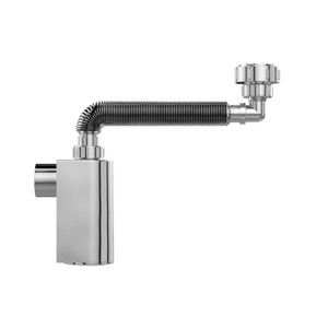 Sifao Tubo Extensivo P/ Lavatorio C/ Copo De Parede Cromado Dn38 - Blukit