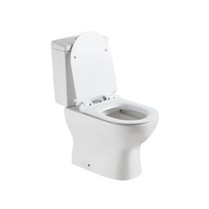 Kit Vaso Sanitario C/ Caixa Acoplada Roma Branco + Instalacao + Assento Soft Closse 3/6 Lts - Levo