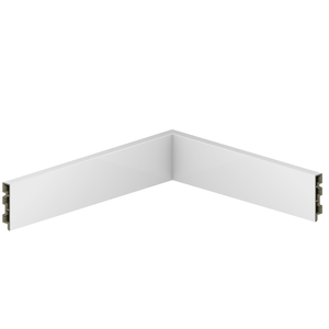 Rodape Smart Branco R2 Liso 70x15mm - Ecovale
