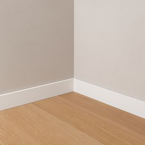 Rodape Smart Branco R2 Liso 70x15mm - Ecovale
