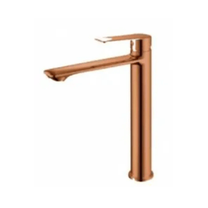 Luxor Monocomando Lavatorio Bica Alta Rose Gold - Ouse Metais