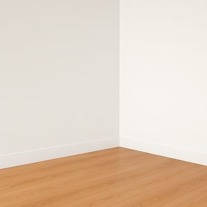 Rodapé Moderna Branco R2 Liso Laca 70x15mm 2.4m - Ecovale