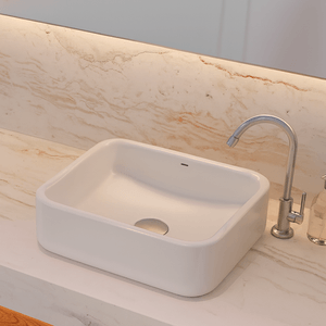 Cuba De Apoio Rt5 De Ceramica Retangular 40x35x12 Cm - Docol