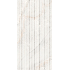 Revestimento Flut Onix Reale Acetinado Relevo Esmaltado Retificado 45,0x90,0 - Biancogres