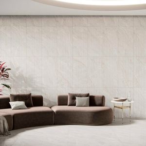 Revestimento Flut Onix Reale Acetinado Relevo Esmaltado Retificado 45,0x90,0 - Biancogres
