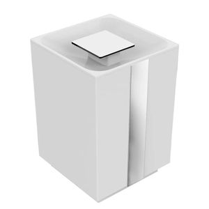 Lixeira One Soul Spirit Be Inox Polido Branco  5l - Zen Design