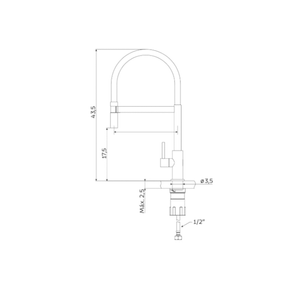 Torneira Flexivel  Bica Giratoria 360° Versatile Black Em Aco Inox  (94520035) - Tramontina