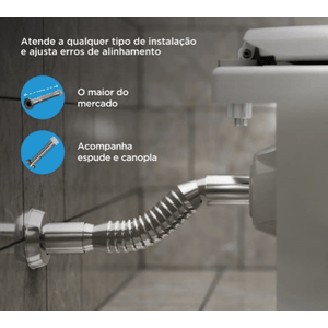 Tubo Ligacao Flexivel Cromado 20 A 30cm - Astra