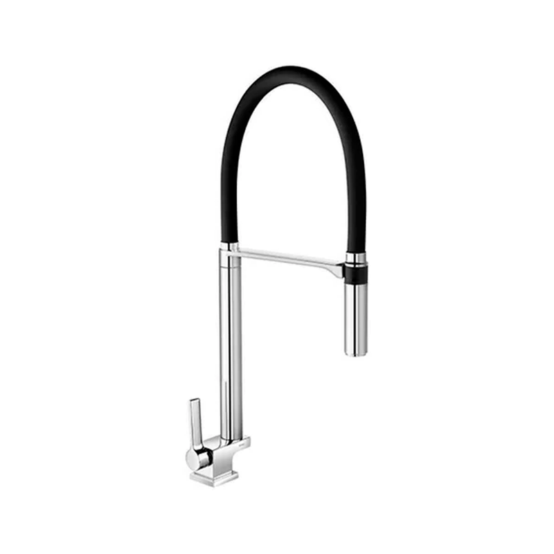 torneira para cozinha bica alta doc preto  docol