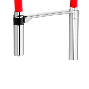 Misturador Para Cozinha De Mesa Bica Alta Doc Chrome/vermelho - Docol