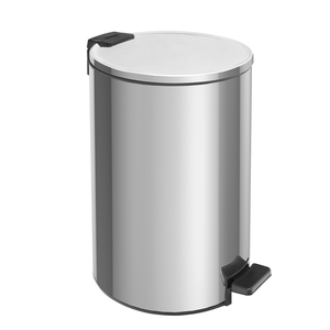 Lixeira C/ Pedal Loop 20l Aco Inox C/ Acab. Polido (94547020) - Tramontina