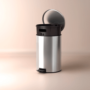 Lixeira C/ Pedal Loop 20l Aco Inox C/ Acab. Polido (94547020) - Tramontina