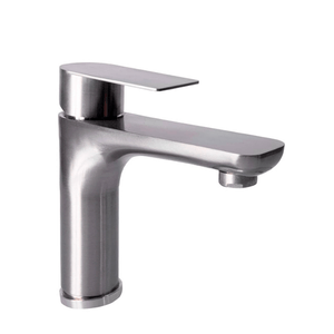 Titanium Escovado Monocomando Lavatorio Mesa Bica Baixa - Levo