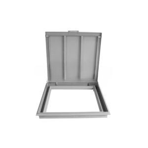 Tampa Casa De Maquina Oculta Cinza 80x80 Cm - Conceitos Tampas
