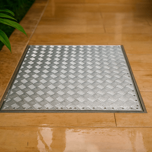 Tampa Casa De Maquinas Simples 80x80 Cm Cinza - Conceito Tampas