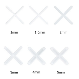 Espacador Cruzeta 4,00mm  Transparente (100 Pcs) - Nivela Piso