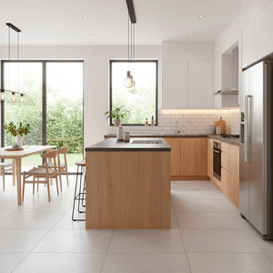 Piso Metropolitan Carbon Cinza Mag Acetinado Rt86146 Esmaltado Retificado 86,0x86,0 - Ennova