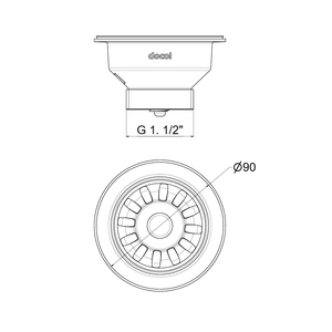 Valvula De Escoamento Inox Polido P/ Tanque 3.1/2 - Mekal